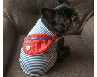 Dog Cat Apparel Hipster Hippie Striped Tank With Attached