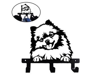 Pommerschen Pom Pom Form Design Metall Wandhaken für Leine Schlüssel Kleidung