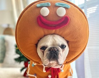 Haustier Hund Katze Weihnachten Lebkuchen Mann Kostüm Maskottchen, Feiertage Kostüm, Cosplay Party, Foto-Ideen