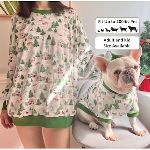 Etsy matching dog and owner pajamas hotsell