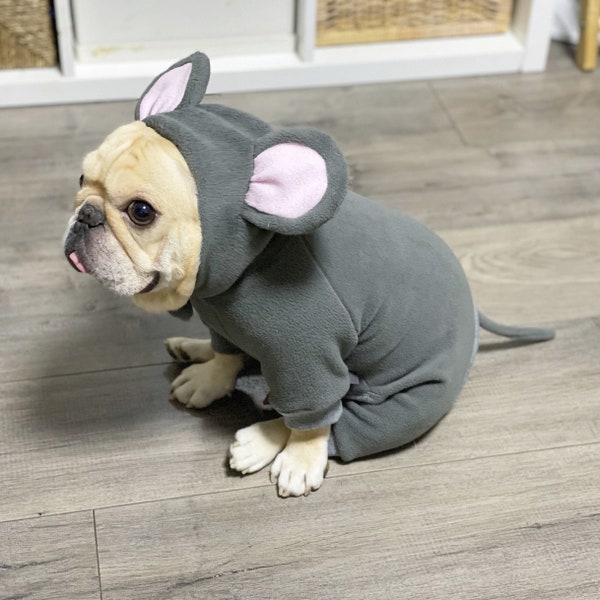 Tailor Made Custom Tailor Size Dog Cat Pet Little Mouse Mice Baby Mouse Onsie Romper Pajamas Costume