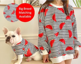 Watermelon Sugar High Matching Pet Owner Set for Cat Small Big Dog Parent Sweatshirt Sweater Hoodie Mom Dad Twinning Outfit