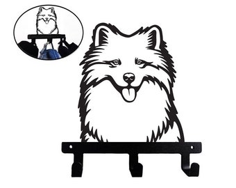 The Samoyed Design Hook, Metal Wall Hook, Dog Design Shaped Portrait Wall Mount, Small Decorative Hook for Towel Leash Keys