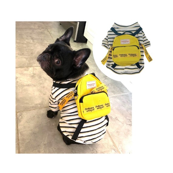 off white dog backpack