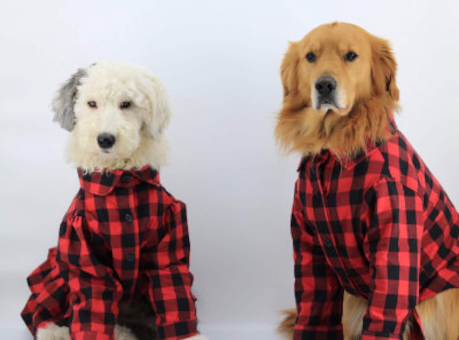 Big Dog Apparel Red Plaid Shirt Long Sleeve Classic flannel Etsy
