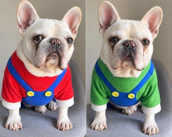 Green and Blue Overall, Blue and Red Bodysuit for Dog Cat Pet, Halloween Costume Mascot Halloween Cosplay