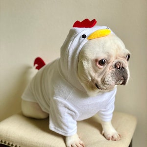 Dog Cat Pet Puppy Rooster Chicken Hen 3D Tail and Comb Hooded Costume Pullover Sweatshirt Hoodie Sweater image 5