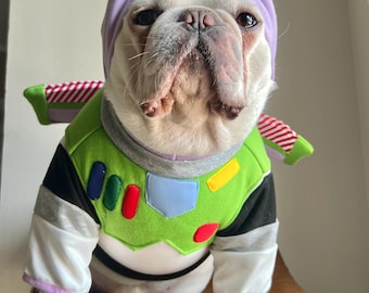Weltraum-Ranger-Kostüm für Hunde und Katzen, Astronauten-Sci-Fi-Hundeoutfit, Halloween-Shirt für Hunde, Katzen und Welpen, passend für kleine bis große Hunde
