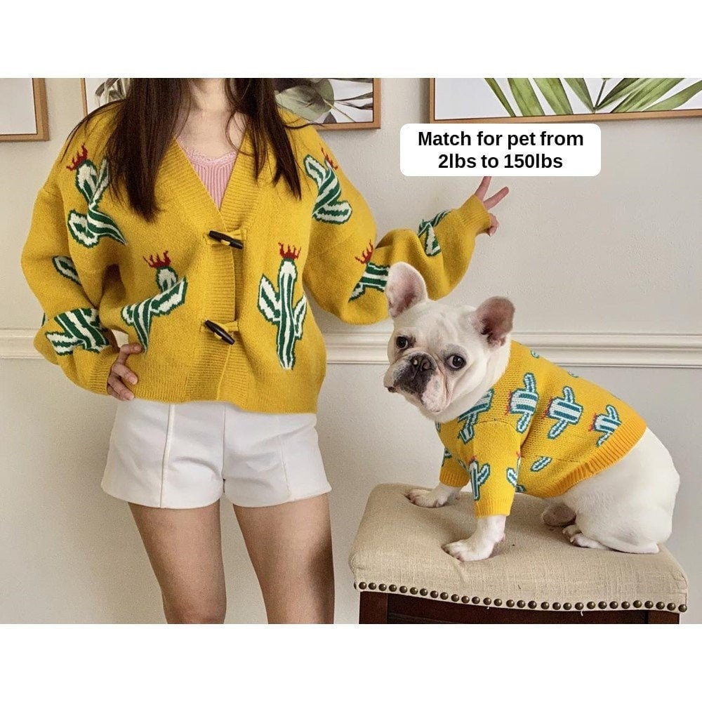 cat and owner matching shirts