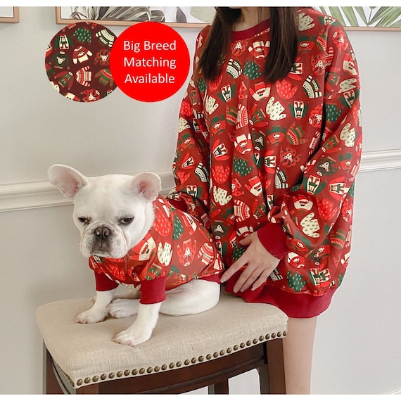 ugly christmas sweater matching dog