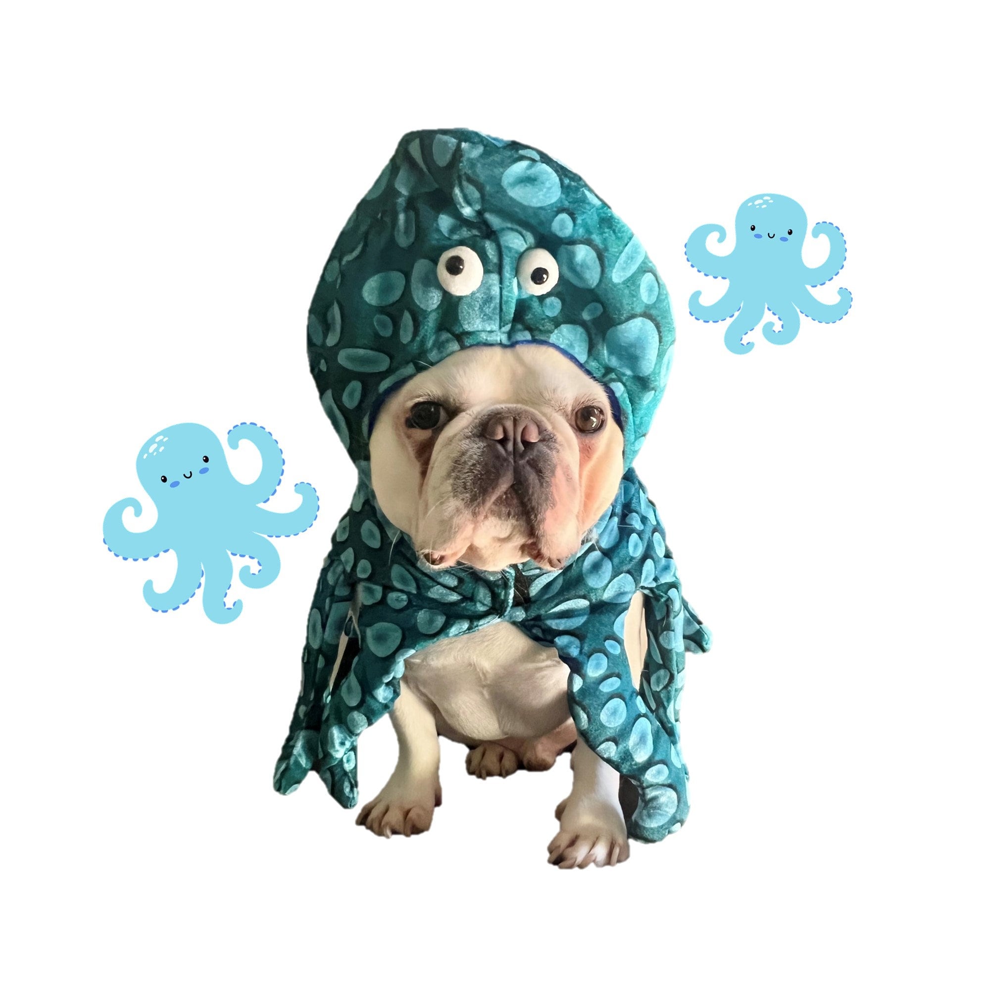 Mogoko Oktopus-Kostüm Für Hunde & Katzen – Halloween, Karneval, Aus Samt, Größen S–XL