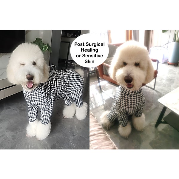 Post-Surgical Spayed Neutered Big Dogs with Sensitive Skin, 4 Legs Dog Bodysuit, Pet UV Protector Jumpsuit Reduce Shedding Pajama