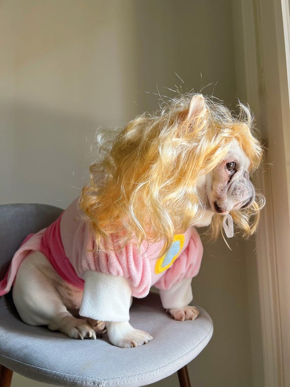 プリンセス犬猫ペットコスチューム：ピンクのドレスアップコスプレ