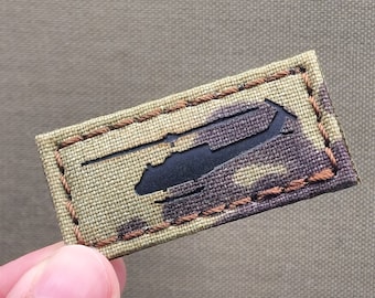 Bell UH-1 Iroquous Huey Helo 1x2 Laser-Cut Patch