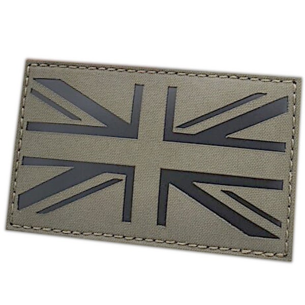 Écusson découpé au laser UK Union Jack drapeau britannique 3 "x5"