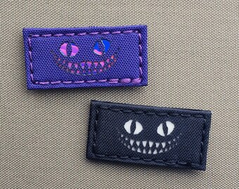 Cheshire Cat - We're All Mad Here 1x2 Laser Cut Patch