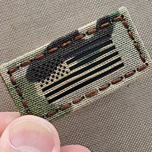 USA America flag 1&quot;x2&quot; US Forward  LaserCut Patch