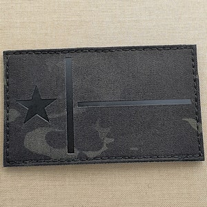 Texas Lone Star State Flag TX 3"×5" Laser Cut Patch