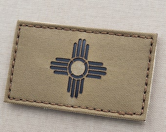 New Mexico Zia Sun NM 2"x3.5" Laser Cut Patch