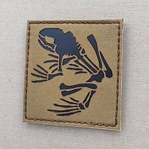 Frog US SEALs Bones Skeleton Frogman DEVGRU Special Warfare 3&quot;x3&quot; Laser Cut Patch