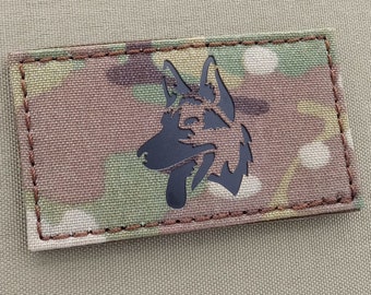 K9 Dog Handler Badge 2"x3.5" Laser Cut Patch