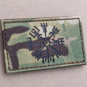 Vegvisir Viking Norse Heathen 2"x3.5" Laser Cut Patch