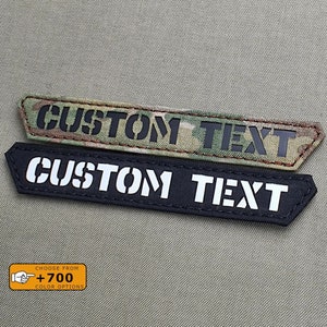 Custom Name Tape for TacTec 5.11 Plate Carrier Laser Cut Patch