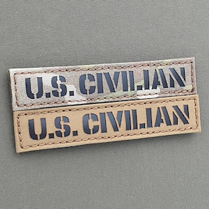 1&quot;x5&quot; Lasercut US Bundeswehr Aufnäher / Patch mit Lasercut Aufnäher.&quot;