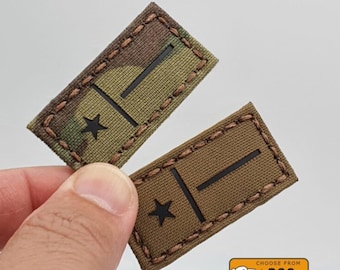 Bandera del estado de Texas Lone Star, parche cortado con láser de 1" x 2"