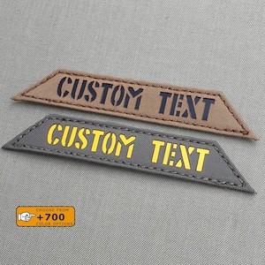 Custom Name Tape for T.Rex Arms AC1 Plate Carrier Laser Cut Patch