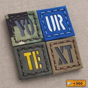 Custom Text 1″x1″ Ranger Eye Laser Cut Patch