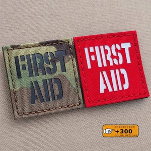 First Aid Kit IFAK 2&quot;×2&quot; Medic Survival Tactical Laser Cut Patch