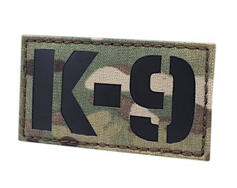 K9 Dog War Law Enforcement Handler K-9 2"x3.5" Laser Cut Patch