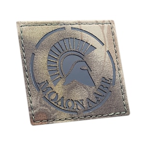 Spartan Molon Labe 3&quot;x3&quot; Laser Cut Patch