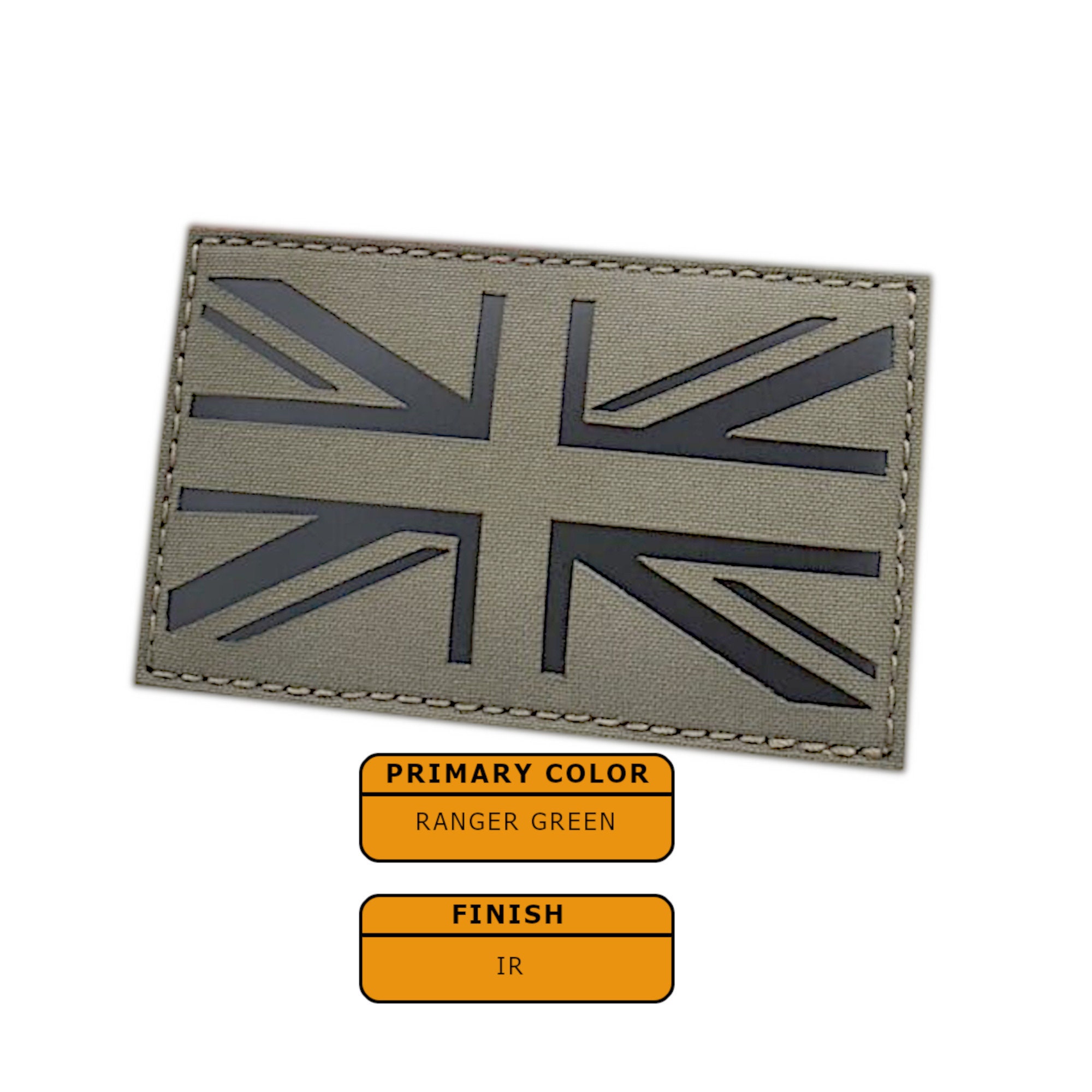 UK Union Jack British Flag 3"x5" Laser Cut Patch - Etsy