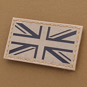 UK Union Jack British Army Military IFF Tactical 2&quot;x3.5&quot; Laser Cut Morale Patch