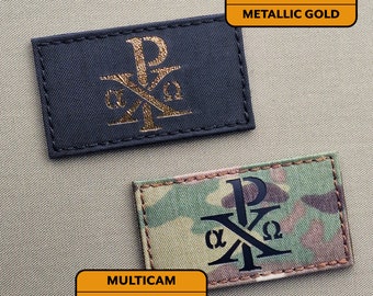 Chi Rho Christogram Jesus Christ Laser Cut Patch