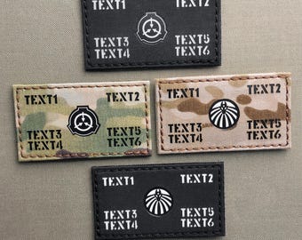 Custom SCP Foundation MTF Patch With Personalized Text 2x3.5 Inch