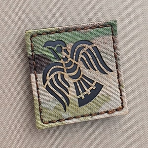 Raven Viking Norse Heathen Icelandic IFF Morale Laser Cut Patch 2&quot;x 2&quot;