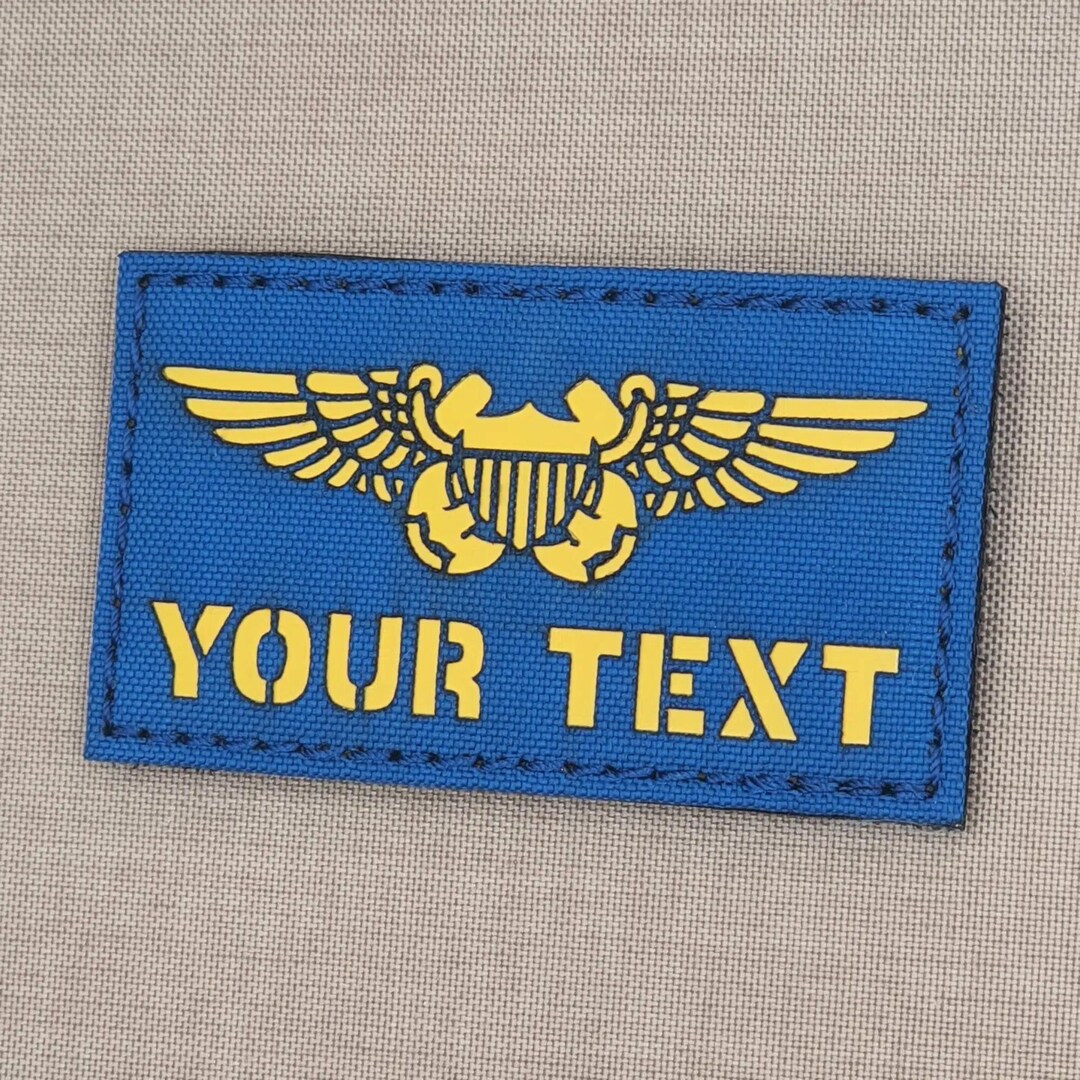 Custom 2x3.5 US NFO Wings Naval Flight Officer Make Your Own Insignia
