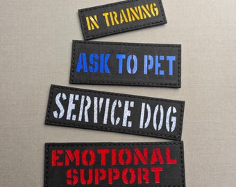 Set of 2 Reflective Patches for Dog Harness