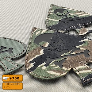 Vietnam Era Ace of Spades Death 4"x3.75" Lasercut Patch
