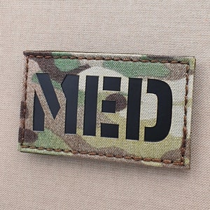 MED 2&quot;x3.5&quot; Medical EMS Combat Medic EMT Paramedic Tactical Military Laser Cut Patch