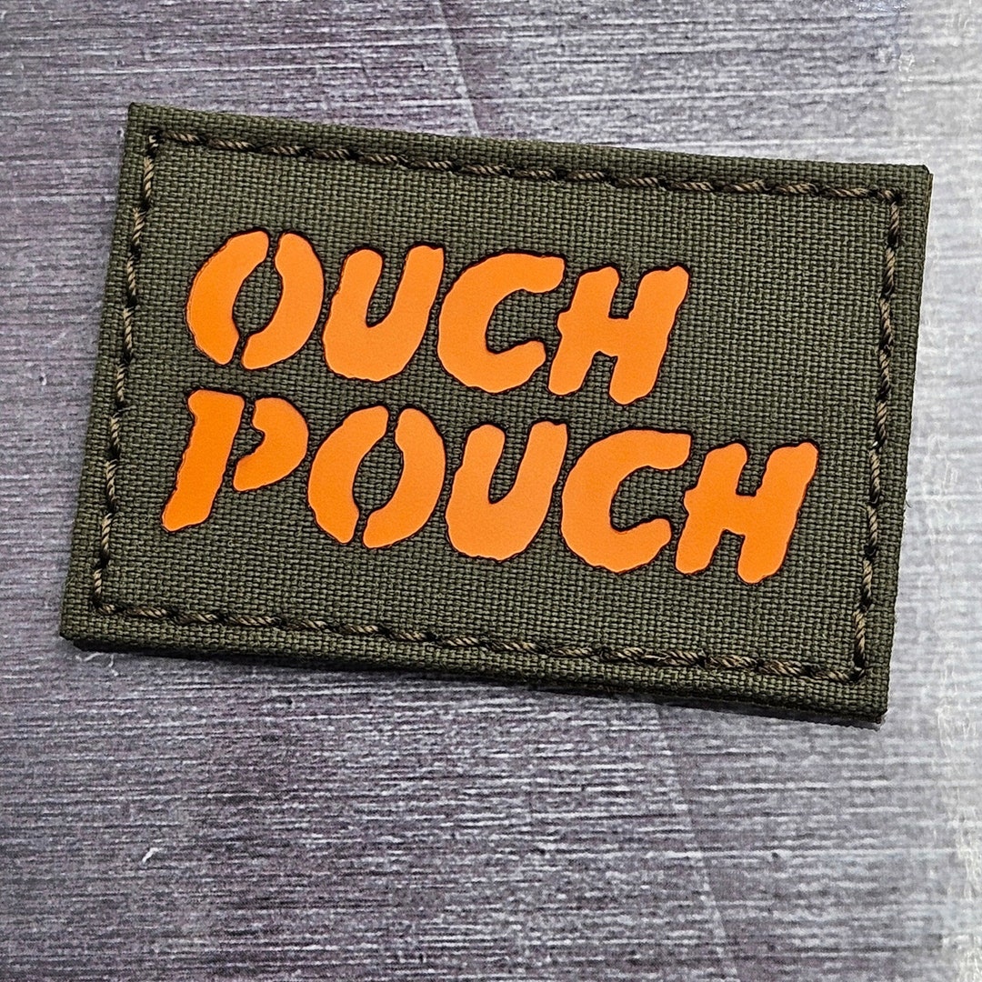  Ouch Pouch, Hook and Loop Attach for Hats, Jeans, Vest, Coat, 2x3 in