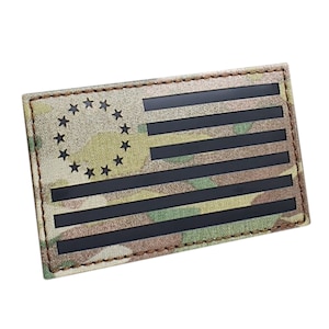 Patch drapeau Betsy Ross, guerre d&#39;indépendance des États-Unis, 1776, 3 x 5 po, découpé au laser