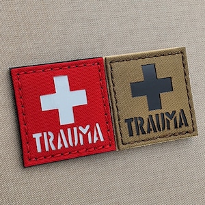 Trauma First Aid Kit IFAK 2&quot;x2&quot; EMS Laser Cut Patch
