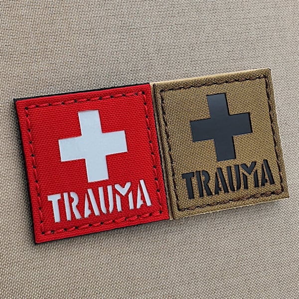 Trauma First Aid Kit IFAK 2"x2" EMS Laser Cut Patch