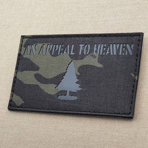 The Pine Tree Flag Appeal To Heaven US American Revolution 3"x5" Laser Cut Patch