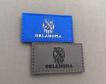 Oklahoma Flag 2"x3.5" Laser Patch