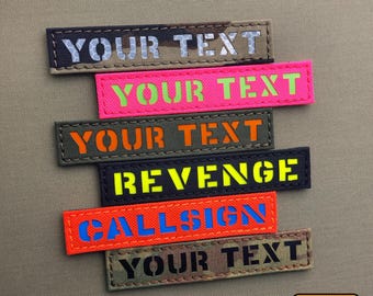 Custom 1″x5″ Your Name Tape Lasercut Patch